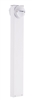 RAB BLEDR2X5-36NW 5W LED Round Bollard, Two BLEDs, 4000K Color Temperature (Neutral), 85 CRI, 36" Mounting Height, White Finish