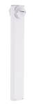 RAB BLEDR2X5-36YW 5W LED Round Bollard, Two BLEDs, 3000K Color Temperature (Warm), 87 CRI, 36" Mounting Height, White Finish