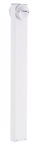 RAB BLEDR2X5-42W 5W LED Round Bollard, Two BLEDs, 5000K Color Temperature (Cool), 68 CRI, 42" Mounting Height, White Finish 