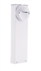 RAB BLEDR5-18W 5W LED Round Bollard, 5000K Color Temperature (Cool), 68 CRI, 18" Mounting Height, White Finish 