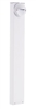 RAB BLEDR5-36NW 5W LED Round Bollard, 4000K Color Temperature (Neutral), 85 CRI, 36" Mounting Height, White Finish