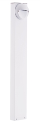 RAB BLEDR5-36NW 5W LED Round Bollard, 4000K Color Temperature (Neutral), 85 CRI, 36" Mounting Height, White Finish