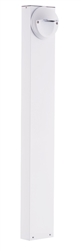 RAB BLEDR5-36W 5W LED Round Bollard, 5000K Color Temperature (Cool), 68 CRI, 36" Mounting Height, White Finish