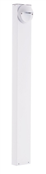 RAB BLEDR5-42NW 5W LED Round Bollard, 4000K Color Temperature (Neutral), 85 CRI, 42" Mounting Height, White Finish