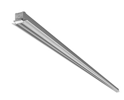 RAB BOA10-100D10 100W LED 10 ft Recessed Linear Slot Rough-In, No Photocell, 120-277V, 40 Degree Refletor, Dimmable, Aluminum Finish
