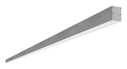 RAB BOA10S-100D10-40N-S 100W LED 10 ft Surface Mount Linear Slot Light, No Photocell, 4000K (Neutral), 7143 Lumens, 84 CRI, 120-277V, 40 Degree Reflector, Dimmable, Not DLC Listed, Silver Finish
