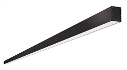 RAB BOA10S-100D10-40Y-B 100W LED 10 ft Surface Mount Linear Slot Light, No Photocell, 3000K (Warm), 6780 Lumens, 83 CRI, 120-277V, 40 Degree Reflector, Dimmable, Not DLC Listed, Black Finish