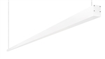 RAB BOA12P-120D10-40N-W 120W LED 12 ft Suspended Pendant Linear Slot Light, No Photocell, 4000K (Neutral), 8607 Lumens, 84 CRI, 120-277V, 40 Degree Reflector, Dimmable, Not DLC Listed, White Finish