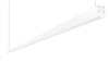 RAB BOA12P-120D10-40Y-W 120W LED 12 ft Suspended Pendant Linear Slot Light, No Photocell, 3000K (Warm), 8190 Lumens, 83 CRI, 120-277V, 40 Degree Reflector, Dimmable, Not DLC Listed, White Finish