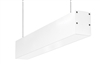 RAB BOA2P-10D10-40N-W 10W LED 2 ft Suspended Pendant Linear Slot Light, 4000K (Neutral), No Photocell, 754 Lumens, 83 CRI, 120-277V, 40 Degree Reflector, Dimmable, Not DLC Listed, White Finish