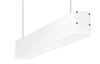 RAB BOA2P-10D10-40Y-W 10W LED 2 ft Suspended Pendant Linear Slot Light, 3000K (Warm), No Photocell, 700 Lumens, 86 CRI, 120-277V, 40 Degree Reflector, Dimmable, Not DLC Listed, White Finish