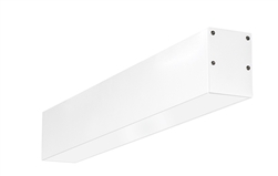 RAB BOA2S-10D10-40Y-W 10W LED 2 ft Surface Mount Linear Slot Light, No Photocell, 3000K (Warm), 700 Lumens, 86 CRI, 120-277V, 40 Degree Reflector, Dimmable, Not DLC Listed, White Finish