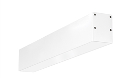 RAB BOA2S-20D10-40YN-W 20W LED 2 ft Surface Mount Linear Slot Light, No Photocell, 3500K, 1395 Lumens, 84 CRI, 120-277V, 40 Degree Reflector, Dimmable, Not DLC Listed, White Finish