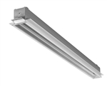 RAB BOA4-40D10 40W LED 4 ft Recessed Linear Slot Rough-In, No Photocell, 120-277V, 40 Degree Refletor, Dimmable, Aluminum Finish