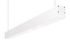 RAB BOA4P-20D10-40Y-W 20W LED 4 ft Suspended Pendant Linear Slot Light, 3000K (Warm), No Photocell, 1499 Lumens, 86 CRI, 120-277V, 40 Degree Reflector, Dimmable, Not DLC Listed, White Finish