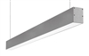 RAB BOA4P-40D10-40YN-S 40W LED 4 ft Suspended Pendant Linear Slot Light, 3500K, No Photocell, 2744 Lumens, 84 CRI, 120-277V, 40 Degree Reflector, Dimmable, Not DLC Listed, Silver Finish