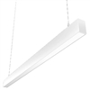 RAB BOA4PW Field Adjustable Light Output (20W default) LED 4 ft Suspended Pendant Linear Light, Color Temperature Selectable, 90 CRI, 120-277V, Dimmable, White Finish