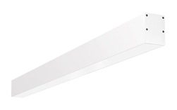 RAB BOA4S-20D10-40N-W 20W LED 4 ft Surface Mount Linear Slot Light, No Photocell, 4000K (Neutral), 1559 Lumens, 83 CRI, 120-277V, 40 Degree Reflector, Dimmable, Not DLC Listed, White Finish