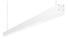 RAB BOA6P-30D10-40YN-W 30W LED 6 ft Suspended Pendant Linear Slot Light, No Photocell, 3500K, 2282 Lumens, 84 CRI, 120-277V, 40 Degree Reflector, Dimmable, Not DLC Listed, White Finish