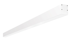 RAB BOA6S-30D10-40N-W 30W LED 6 ft Surface Mount Linear Slot Light, No Photocell, 4000K (Neutral), 2336 Lumens, 83 CRI, 120-277V, 40 Degree Reflector, Dimmable, Not DLC Listed, White Finish