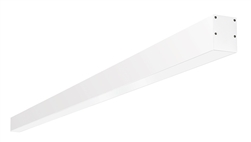 RAB BOA6S-60D10-40N-W 60W LED 6 ft Surface Mount Linear Slot Light, No Photocell, 4000K (Neutral), 4274 Lumens, 83 CRI, 120-277V, 40 Degree Reflector, Dimmable, Not DLC Listed, White Finish