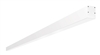 RAB BOA8S-40D10-40Y-W 40W LED 8 ft Surface Mount Linear Slot Light, No Photocell, 3000K (Warm), 2998 Lumens, 83 CRI, 120-277V, 40 Degree Reflector, Dimmable, Not DLC Listed, White Finish