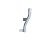 RAB BWS7 Floodlight Bracket for Steel and Wood Poles, Not DLC Listed, Galvanized Steel Finish