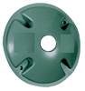 RAB C100VG Weatherproof Die Cast Round Cover 1 Hole, Verde Green