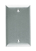 RAB CR1 Blank Rectangular Cover, Silver Gray