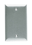 RAB CR1 Blank Rectangular Cover, Silver Gray