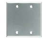 RAB CR2 Blank Rectangular Cover, Silver Gray