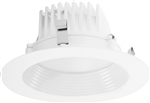 RAB DLED4R8YY/BAF 8W 4 inch LED Retrofit Downlight, 2700K, 488 Lumens, 84 CRI, With Baffle, White Finish