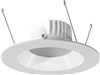 RAB DLED5R8Y/BAF 8W 5 inch LED Retrofit Downlight, 3000K (Warm), 535 Lumens, 85 CRI, With Baffle, White Finish