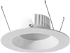 RAB DLED5R8YN 8W 5 inch LED Retrofit Downlight, 3500K, 556 Lumens, 86 CRI, Without Baffle, White Finish