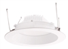 RAB DLED6R8Y 8W 6 inch LED Retrofit Downlight, 3000K (Warm), 532 Lumens, 87 CRI, Without Baffle, White Finish