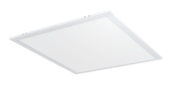 RAB EZPAN2X2-30Y/D10/E2 30W 2' x 2' EZPAN Edgelit LED Panel with Emergency Battery Back-up, 3000K (Warm), 2840 Lumens, 81 CRI, 120-277V, Dimmable, DLC Approved, White Finish