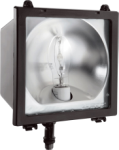 RAB EZSH150QT EZ Flood Light 150W High Pressure Sodium Lamp 120V-277V Bronze Color