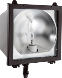 RAB EZSH150QT EZ Flood Light 150W High Pressure Sodium Lamp 120V-277V Bronze Color