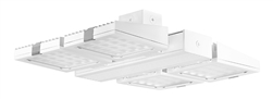 RAB FALCOR160NW/D10 160W Falcor 4 Heads Fixture LED High Bay, No Photocell, 4000K (Neutral), 13684 Lumens, 74 CRI, 120-277V, Dimmable Operation, DLC Listed, White Finish