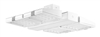 RAB FALCOR160W/D10 160W Falcor 4 Heads Fixture LED High Bay, No Photocell, 5100K (Cool), 14220 Lumens, 72 CRI, 120-277V, Dimmable Operation, DLC Listed, White Finish