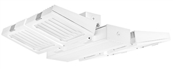 RAB FALCORA160NW/D10 160W Falcor Aisle 4 Heads Fixture LED High Bay, No Photocell, 4000K (Neutral), 13147 Lumens, 74 CRI, 120-277V, Dimmable Operation, DLC Listed, White Finish