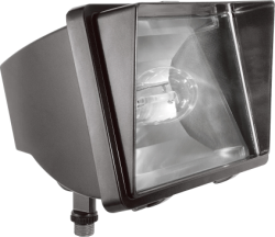 RAB FF150/PCS Future Flood Light 150W High Pressure Sodium Lamp 120V Bronze Color with Swivel Photocontrol