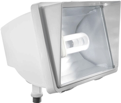 RAB FF42QTW/PC 42W Compact Fluorescent Future Flood, 120V Photocell, 3200 Lumens, White Finish