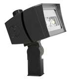 RAB FFLED120SF/D10/7PR 120W LED Floodlight, Slipfitter Mount, No Photocell, 5000K (Cool), 16106 Lumens, 75 CRI, 120-277V, 7H x 6V Beam Distribution, Dimmable, DLC Premium Listed, 7PIN Receptacle, Bronze Finish