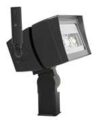RAB FFLED120T/D10/LC 120W LED Floodlight, Trunnion Mount, No Photocell, 5000K (Cool), 16106 Lumens, 75 CRI, 120-277V, 7H x 6V Beam Distribution, Dimmable, DLC Premium Listed, Standard Operation, Bronze Finish