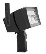 RAB FFLED120TN/D10/LC 120W LED Floodlight, Trunnion Mount, No Photocell, 4000K (Neutral), 16149 Lumens, 75 CRI, 120-277V, 7H x 6V Beam Distribution, Dimmable, DLC Premium Listed, Standard Operation, Bronze Finish