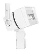 RAB FFLED120TNW/D10/LC 120W LED Floodlight, Trunnion Mount, No Photocell, 4000K (Neutral), 16149 Lumens, 75 CRI, 120-277V, 7H x 6V Beam Distribution, Dimmable, DLC Premium Listed, Standard Operation, White Finish