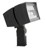 RAB FFLED120TY/480/D10/SP 120W LED Floodlight, Trunnion Mount, No Photocell, 3000K (Warm), 16278 Lumens, 72 CRI, 120-277V, 7H x 6V Beam Distribution, Dimmable, DLC Premium Listed, 10KV Surge Protector, Bronze Finish