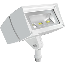 RAB FFLED18YW/PCU Floodlight 23W LED Lamp, 3000K Warm White White Finish with Photocell