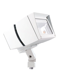 RAB FFLED26NW 26W Arm Mount LED Floodlight, No Photocell, 4000K (Neutral), 2523 Lumens, 81 CRI, 7H x 6V Beam Distribution, Standard Operation, White Finish